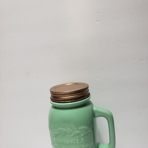 DAVID's TEA Mason Jar Style Mug With Lid & Infuser